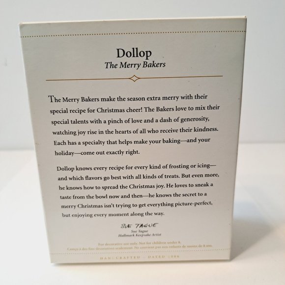 Hallmark Dollop 2006 the Merry Bakers ornament Xmas - Picture 3 of 9